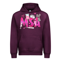 Mauve Wine breast cancer msa medical support assistant Urban Hoodie - texasbilliewilder