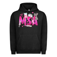 Pigment Black breast cancer msa medical support assistant Urban Hoodie - texasbilliewilder