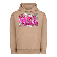 Pigment Burro breast cancer msa medical support assistant Urban Hoodie - texasbilliewilder