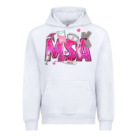 White breast cancer msa medical support assistant Urban Hoodie - texasbilliewilder