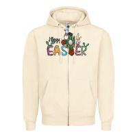 Sandshell cross rabbit gnomes happy easter Zipper Hoodie - Jasminsmagicworld