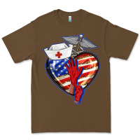 Cacao patriotic nurse love Premium Tee - BarkalooDesign