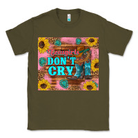 Army Green cowgirls don't crty boots hat sunflowers tumbler Classic Tee - Artiststas