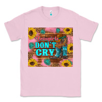Bubblegum Pink cowgirls don't crty boots hat sunflowers tumbler Classic Tee - Artiststas