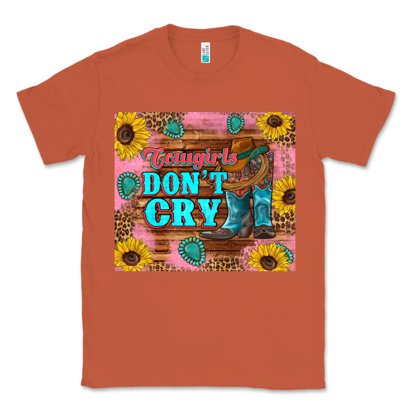 Cowgirls Don't Crty Boots Hat Sunflowers Tumbler Classic Tee by Artiststas | Teevron