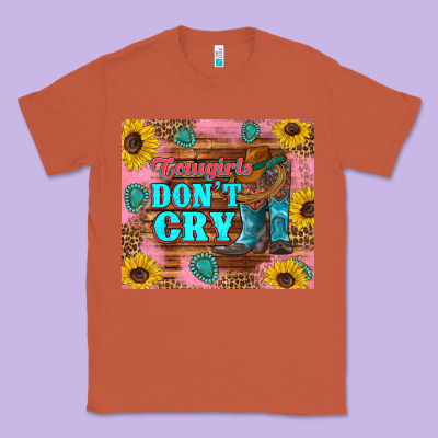 Cowgirls Don't Crty Boots Hat Sunflowers Tumbler Classic Tee Designed By Artiststas
