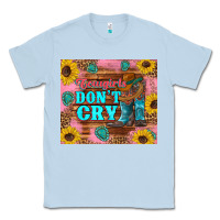Dusty Blue cowgirls don't crty boots hat sunflowers tumbler Classic Tee - Artiststas