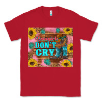 Red cowgirls don't crty boots hat sunflowers tumbler Classic Tee - Artiststas