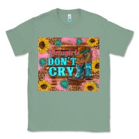 Sage cowgirls don't crty boots hat sunflowers tumbler Classic Tee - Artiststas