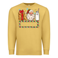 Antique Gold christmas santa custom name Premium Sweatshirt - MaliasSmallBusiness