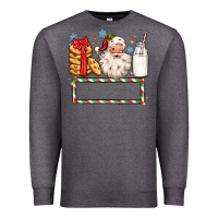 Charcoal Heather christmas santa custom name Premium Sweatshirt - MaliasSmallBusiness