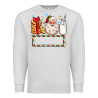 Dove Grey christmas santa custom name Premium Sweatshirt - MaliasSmallBusiness