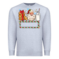 Heather Grey christmas santa custom name Premium Sweatshirt - MaliasSmallBusiness