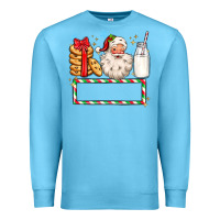 Ocean Blue christmas santa custom name Premium Sweatshirt - MaliasSmallBusiness