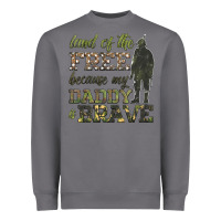 Storm land of the free because my daddy is brave Heavyweight Sweatshirt - HRA Design Shop