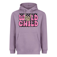Lavender wild child pink skeleton Heavyweight Hoodie - MaliasSmallBusiness