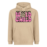Mushroom wild child pink skeleton Heavyweight Hoodie - MaliasSmallBusiness