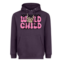 Plum wild child pink skeleton Heavyweight Hoodie - MaliasSmallBusiness