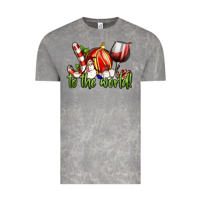 Joy To The World Christmas Wine Vintage Tee by FaDigitalArtStudio | Teevron