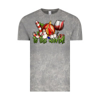 Cloud Rock joy to the world christmas wine Vintage Tee - FaDigitalArtStudio