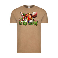 Vintage Coffee joy to the world christmas wine Vintage Tee - FaDigitalArtStudio