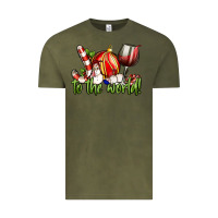 Vintage Olive joy to the world christmas wine Vintage Tee - FaDigitalArtStudio