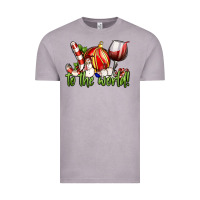 Vintage Zinc joy to the world christmas wine Vintage Tee - FaDigitalArtStudio