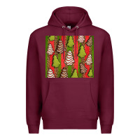 Burgundy Christmas cakes leopard Premium Hoodie - Jasminsmagicworld