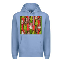 Colony Blue Christmas cakes leopard Premium Hoodie - Jasminsmagicworld