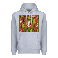 Heather Grey Christmas cakes leopard Premium Hoodie - Jasminsmagicworld