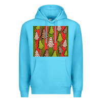 Ocean Blue Christmas cakes leopard Premium Hoodie - Jasminsmagicworld