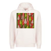 Pale Pink Christmas cakes leopard Premium Hoodie - Jasminsmagicworld