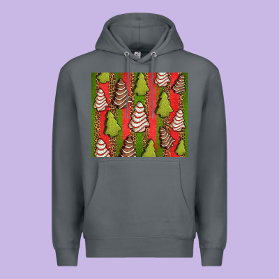 Christmas Cakes Leopard Premium Hoodie Designed By Jasminsmagicworld
