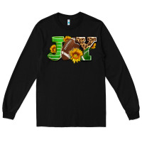 Black joy with football ball and sunflower ado Long Sleeve Tee - AdoDesignShop