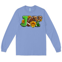 Colony Blue joy with football ball and sunflower ado Long Sleeve Tee - AdoDesignShop