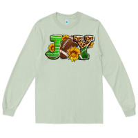 Matcha joy with football ball and sunflower ado Long Sleeve Tee - AdoDesignShop