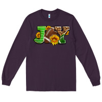 Plum joy with football ball and sunflower ado Long Sleeve Tee - AdoDesignShop