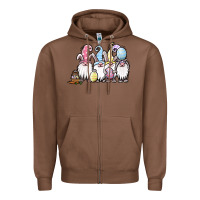 Chestnut easter bunny gnomes Zipper Hoodie - Jasminsmagicworld