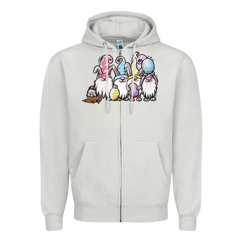 Easter Bunny Gnomes Zipper Hoodie by Jasminsmagicworld | Teevron