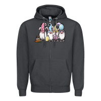 Smoke easter bunny gnomes Zipper Hoodie - Jasminsmagicworld