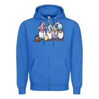 True Royal easter bunny gnomes Zipper Hoodie - Jasminsmagicworld