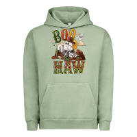 Pigment Oil Green Boo haw Urban Hoodie - NancyCooperArtShop