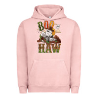 Pigment Salmon Boo haw Urban Hoodie - NancyCooperArtShop