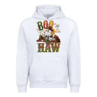 White Boo haw Urban Hoodie - NancyCooperArtShop