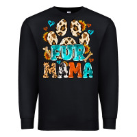 Black fur mama Premium Sweatshirt - MaliasSmallBusiness