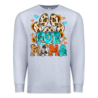 Heather Grey fur mama Premium Sweatshirt - MaliasSmallBusiness