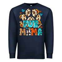 Navy fur mama Premium Sweatshirt - MaliasSmallBusiness