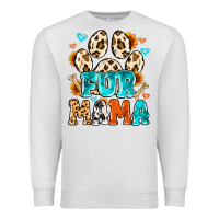 Oatmeal Heather fur mama Premium Sweatshirt - MaliasSmallBusiness