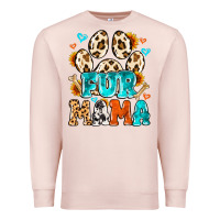 Pale Pink fur mama Premium Sweatshirt - MaliasSmallBusiness