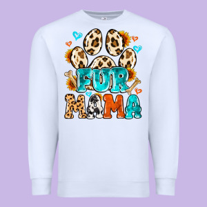 Fur Mama Premium Sweatshirt Designed By Maliassmallbusiness